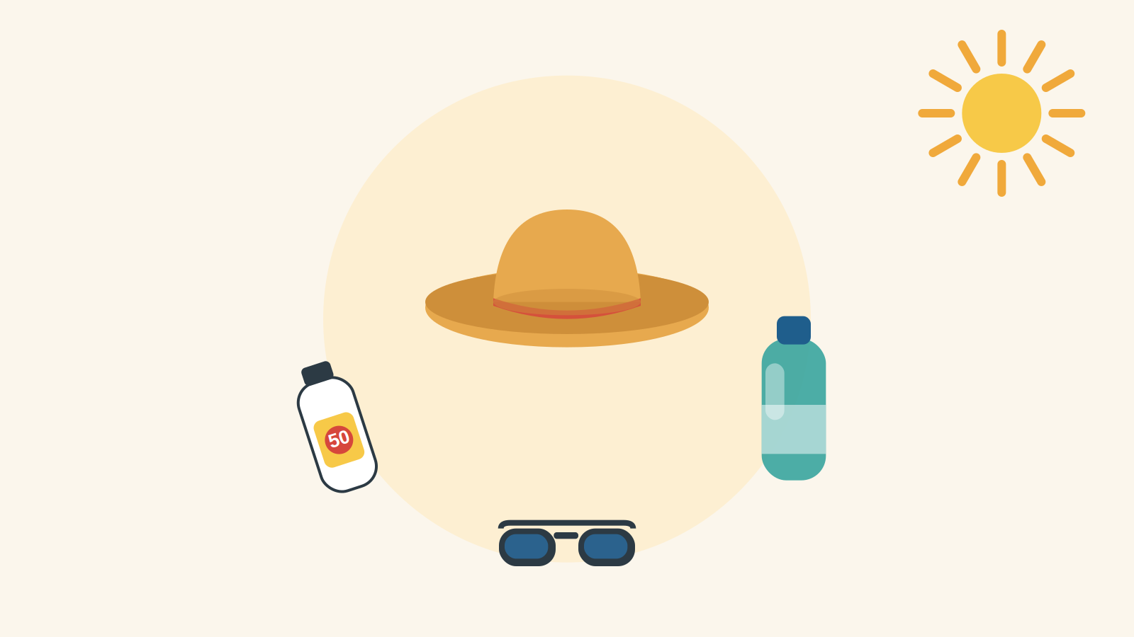 Der beste Schutz im Sommer: Hut, Sonnencreme, Trinken und Schatten