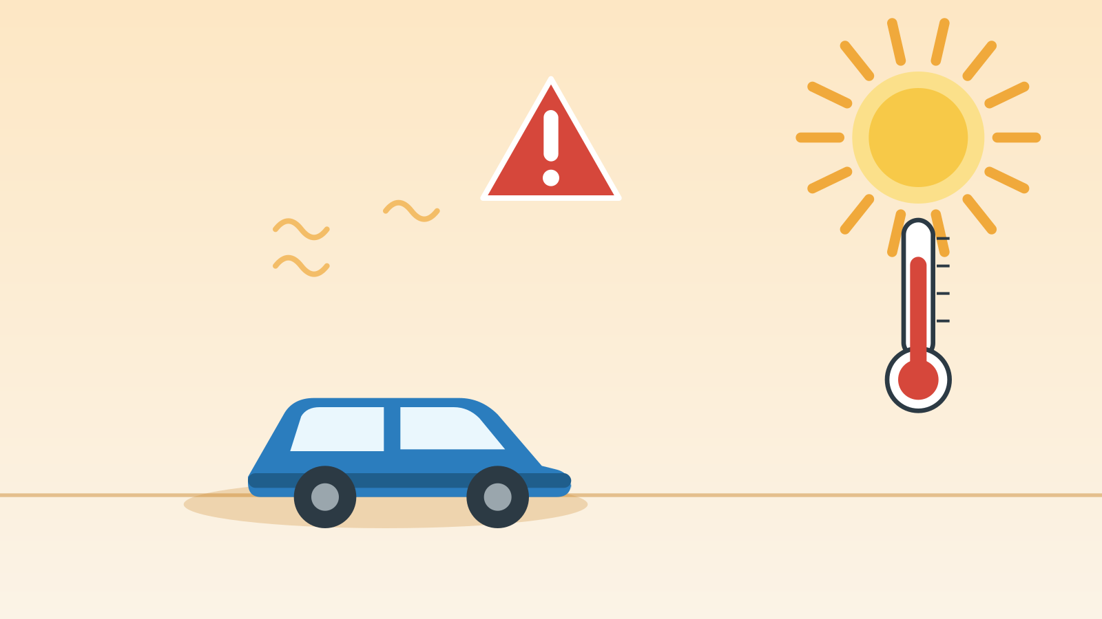 Hitze und geparktes Auto: eine unterschätzte Gefahr